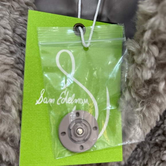 Sam Edelman Butter Faux Fur Teddy Jacket Snap Closure Pockets Women’s XS NWT - Picture 5 of 11